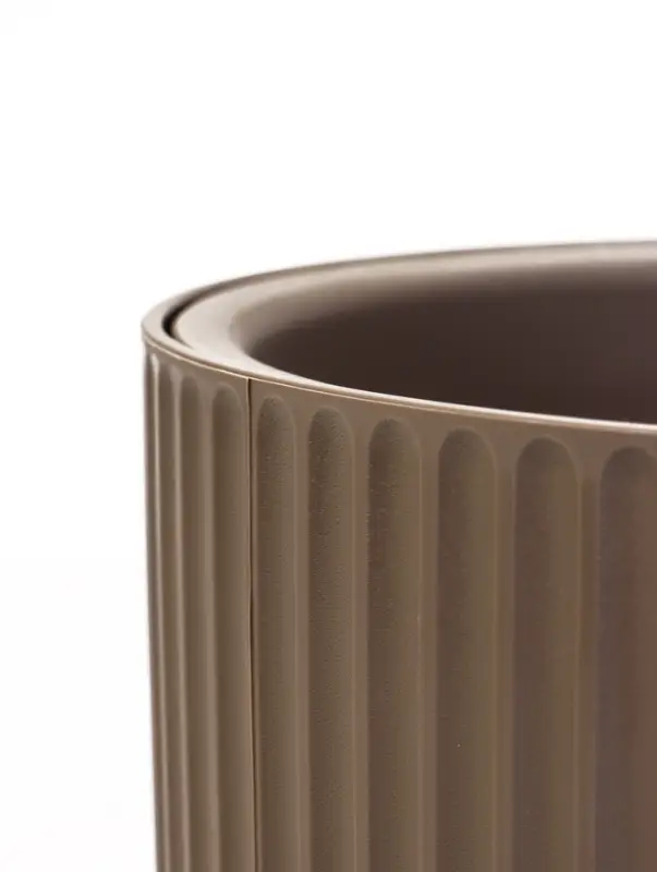 Кашпо со вставкой 3,7 л d22 см h20 см РАМОНА серый