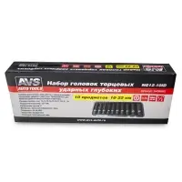 Набор головок торцевых ударных глубоких 1/2"DR (10 - 22 мм) (10 предметов) AVS NG12-10ID