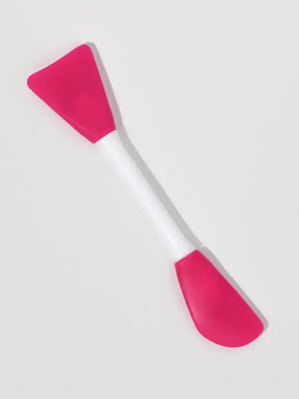 Кисть для масок, двусторонняя, силиконовая, 14.8 см, цвет розовый