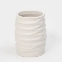 Набор для ванной "Sea Salt", 3 предмета (дозатор для мыла, стакан, подставка), цвет белый