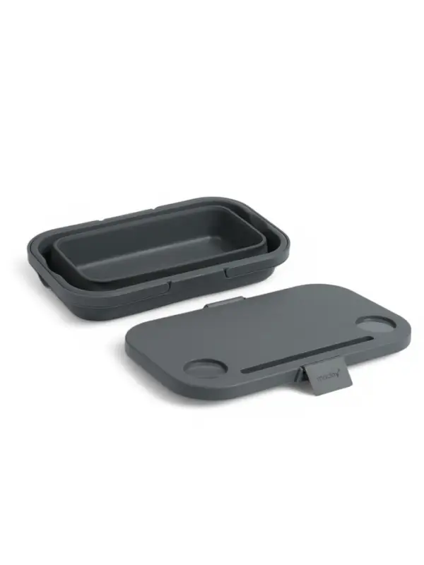 Корзина - столик maclay 2 в 1, складная, 47&times;28.5&times;23.5 см, серая