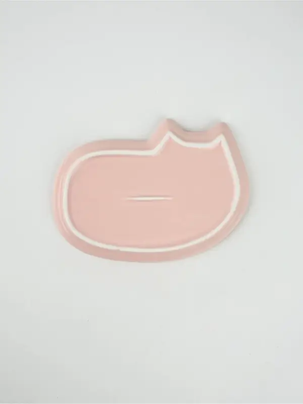 Чайная пара &laquo;Мяу&raquo;: кружка 200 мл, блюдце 18&times;11 см, ложка