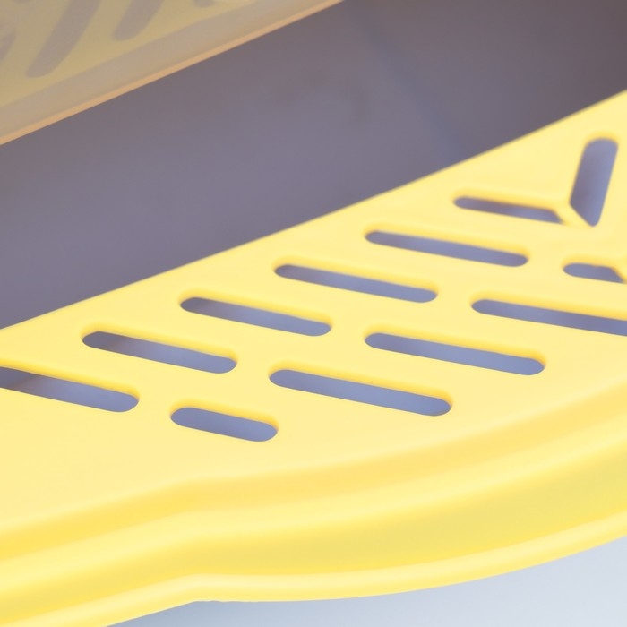 Туалет-домик 36 х 37 х 51 см, бело-синий