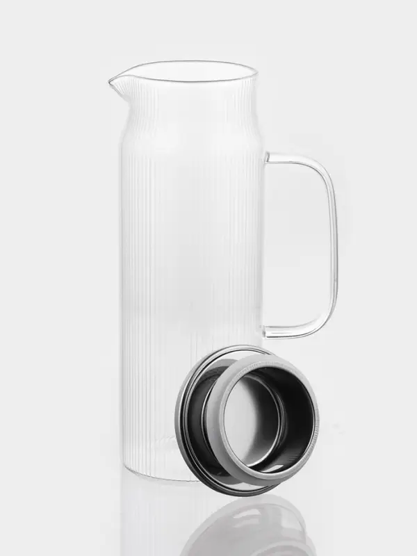 Кувшин стеклянный Кувшин стеклянный "Грани", крышка-сито, 1200 мл, 13х9х25