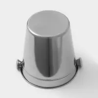 Ведро для льда Доляна, 4.5 л, 20.5&times;20.5 см, нержавеющая сталь, хромированное