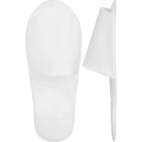 Тапочки одноразовые спанбонд,откр.мыс,спанбонд/пленэкс 3мм, (ПЛ-1) 1922658