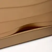 Ящик балконный для цветов, 12 л, 60&times;18&times;16 см, пластиковый, тёмно-бежевый