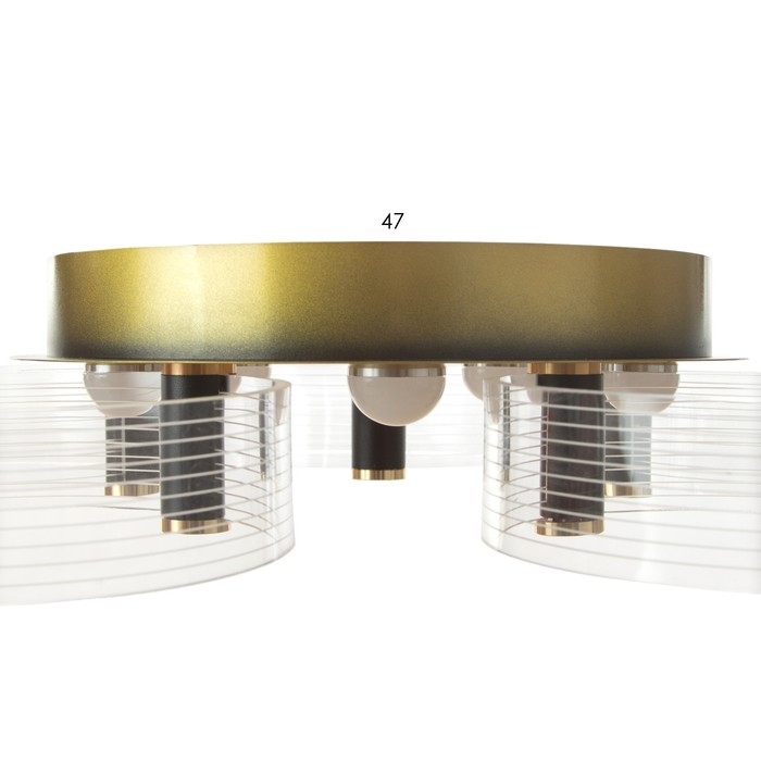 Люстра Люстра "Кворум" LED 48Вт 3000-6000К золото 50х50х10см