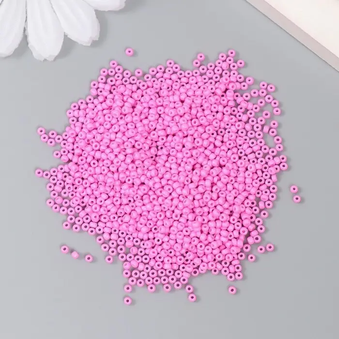 Бисер стекло 12/0  Бисер стекло 12/0 "Розовая фуксия" 15 гр