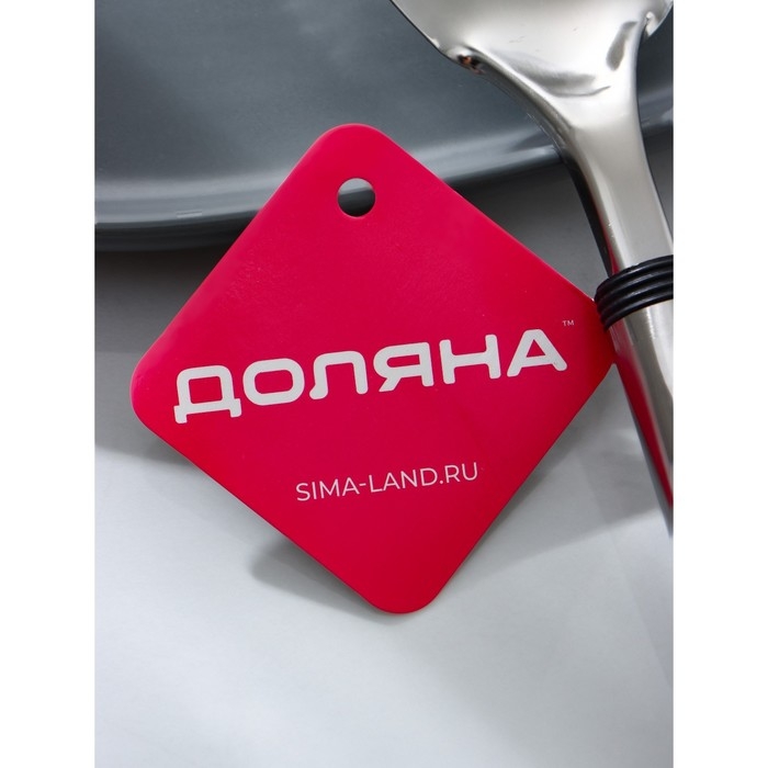 Ложка гарнирная из нержавеющей стали Доляна «Помощник», 26 см, цвет серебряный Ложка гарнирная из нержавеющей стали Доляна «Помощник», 26 см, цвет серебряный