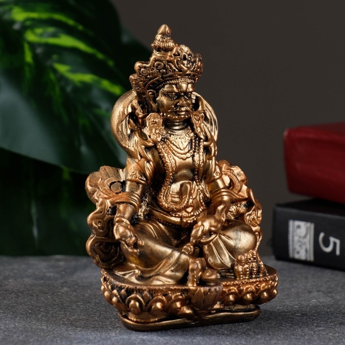 Фигура Фигура "Кубер-бог богатства" бронза, 11х7х6см