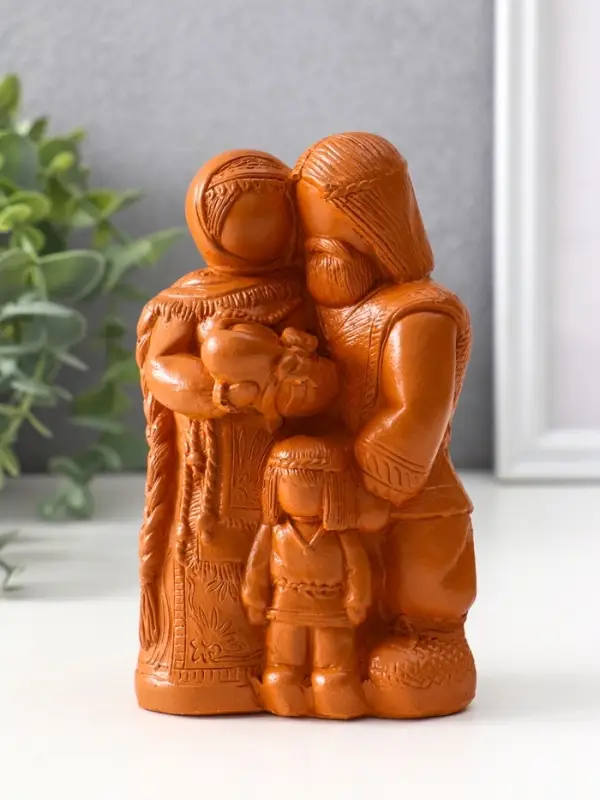 Фигурка &laquo;Семейный оберег&raquo;, 14&times;8.5&times;6 см, красная глина
