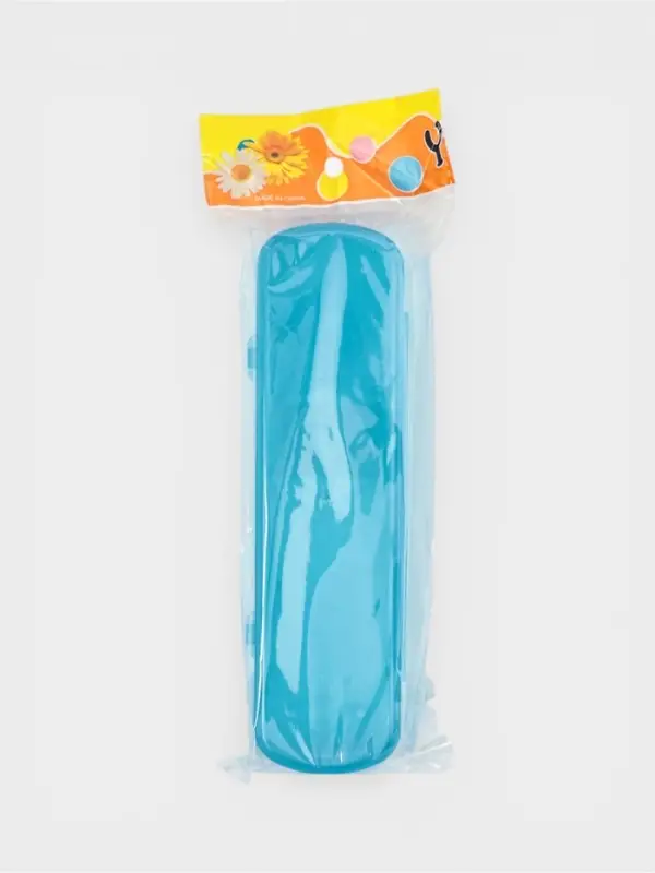 Футляр для зубной щётки и пасты, 21&times;6&times;3 см, голубой