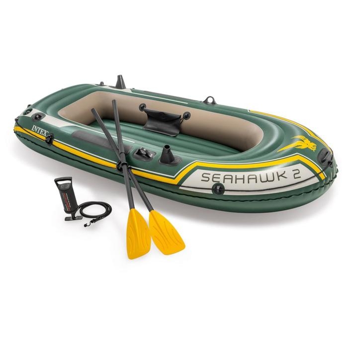 Лодка Seahawk 2, 2 местная, 236 х 114 х 41 см, вёсла, насос, до 240 кг, 68347NP INTEX Лодка Seahawk 2, 2 местная, 236 х 114 х 41 см, вёсла, насос, до 240 кг, 68347NP INTEX