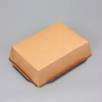 Салатник одноразовый, контейнер с плоской прозрачной крышкой, чёрный, 1 л, 20&times;14&times;5.5 см