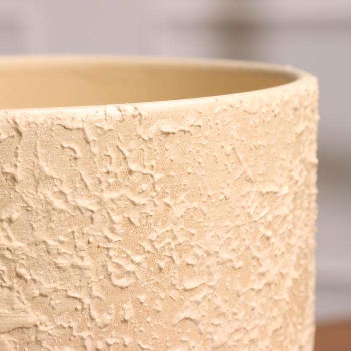 Горшок цветочный Лава бежевая 5.4 л Горшок цветочный Лава бежевая 5.4 л