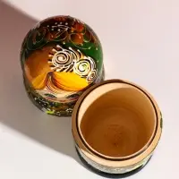 Матрёшка дерево «Марфа», чёрно-зелёный платок, 5-кукольная, 19 см Матрёшка дерево «Марфа», чёрно-зелёный платок, 5-кукольная, 19 см