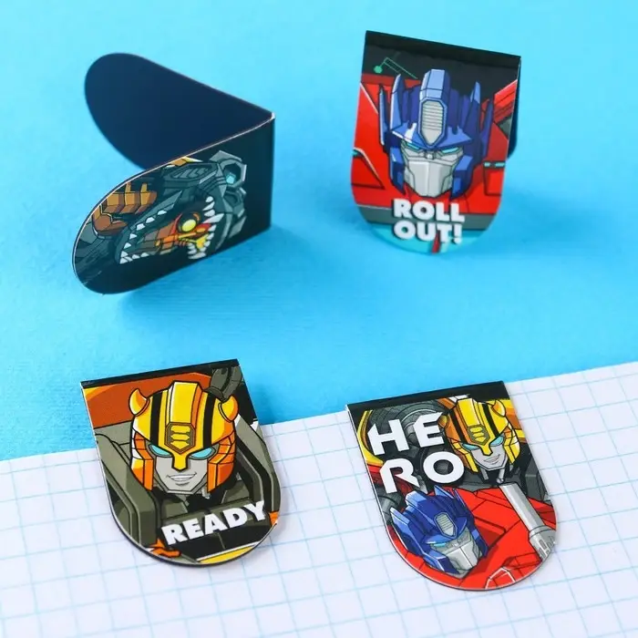 Магнитные закладки для книг, 6 шт. на открытке «Трансформеры», Transformers Магнитные закладки для книг, 6 шт. на открытке «Трансформеры», Transformers