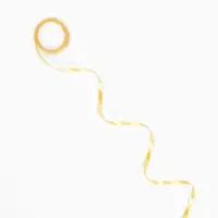 Лента  декоративная, 4 мм&times; 4 м, цвет золотой, набор 100 штук