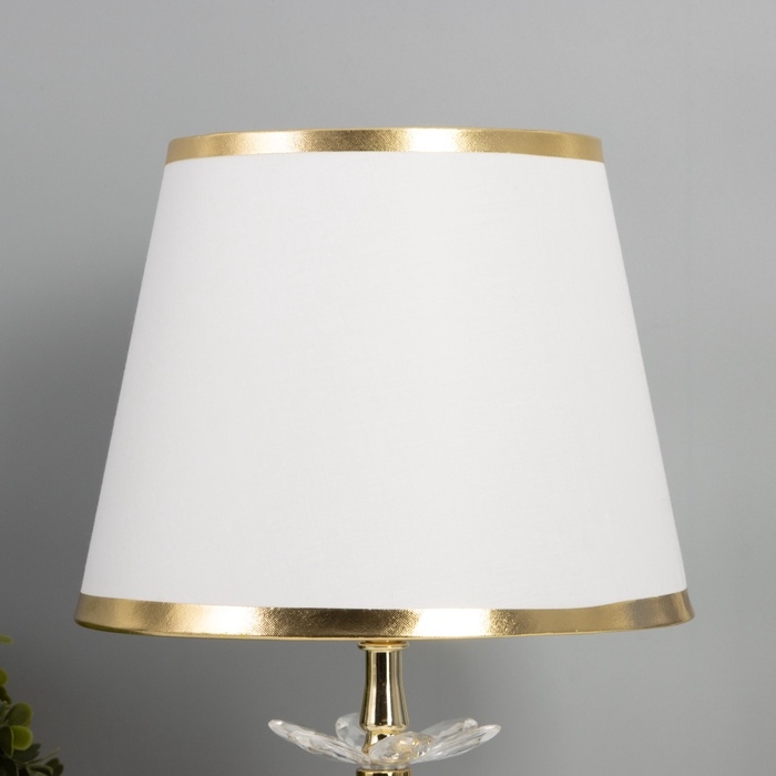 Лампа настольная Лампа настольная "Стилизация" 1х40Вт Е27+подсветка LED 5Вт золото 21х21х36см