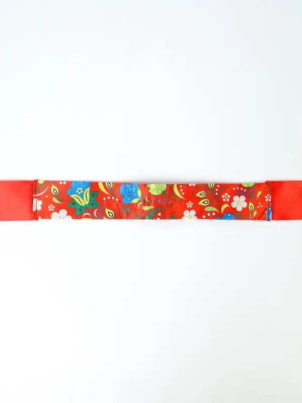 Карнавальный набор "Народная краса" юбка р-р 40-48, воротник, повязка, цвет красный