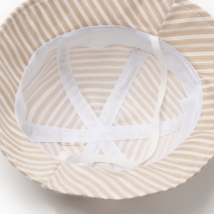 Панама детская Панама детская "Полосатик" MINAKU, цвет серый, р-р 46