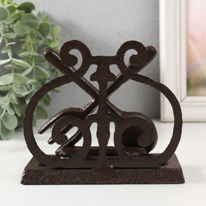 Сувенир чугун подставка  Сувенир чугун подставка "Ложка и вилка" 13,2х6,4х11,5 см