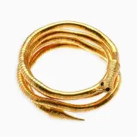 Колье-трансформер &laquo;Змея&raquo;, цвет чернёное золото, 90 см