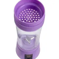 Блендер LBR-01, портативный, 24 Вт, 380 мл, USB, фиолетовый
