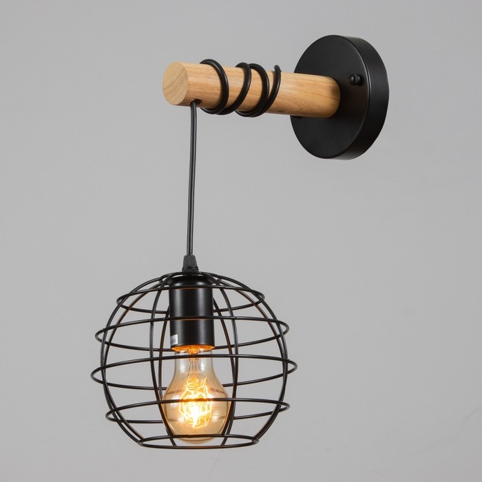 Бра 2550/1 E27 40Вт черный 18х26х35 см