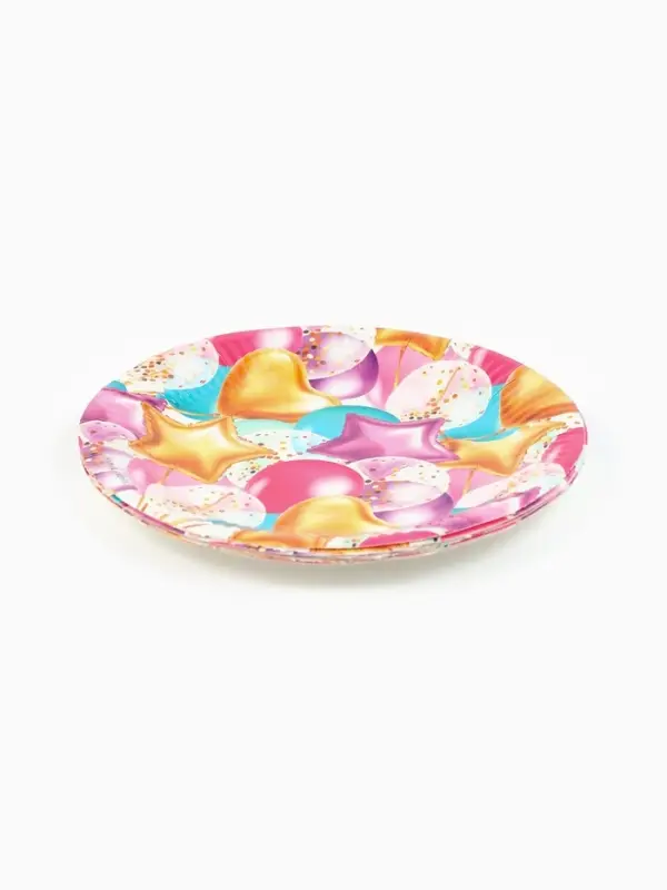 МП Тарелка одноразовая бумажная "Шары" (10 шт.)