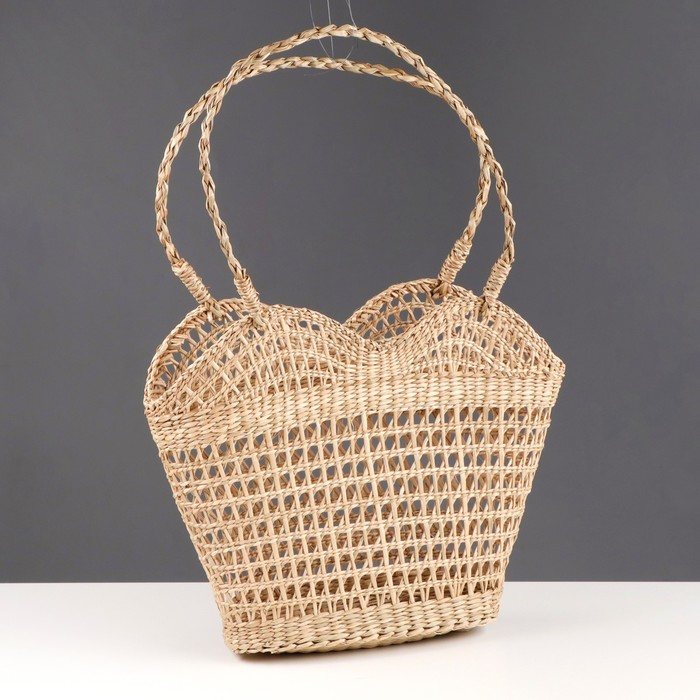 Сумка плетеная хозяйственная, 30×12×27 см, сыть