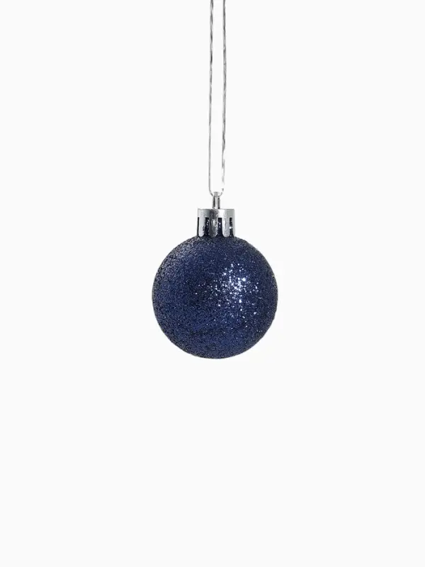 Набор украшений пластик 23 шт Набор украшений пластик 23 шт "Праздничный хоровод" 4 см, синий