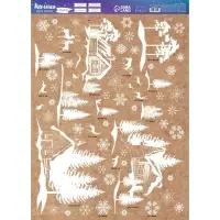 Наклейка для окон «Снежный город», многоразовая, 50×70 см Наклейка для окон «Снежный город», многоразовая, 50×70 см