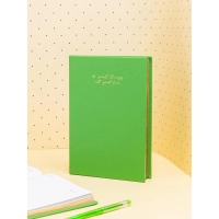 Ежедневник недатированный зеленый, А5 136 л., Do small things, ATTACHE