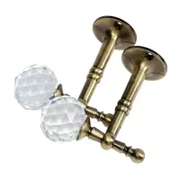 Крючок - держатель для штор на стену CAPPIO KS043, металлический, цвет бронза, 2 шт Крючок - держатель для штор на стену CAPPIO KS043, металлический, цвет бронза, 2 шт