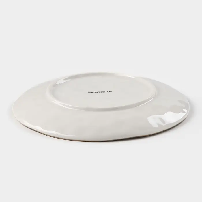 Тарелка Доляна &laquo;Космос&raquo;, d=21.2 см, фарфор, белая, синяя