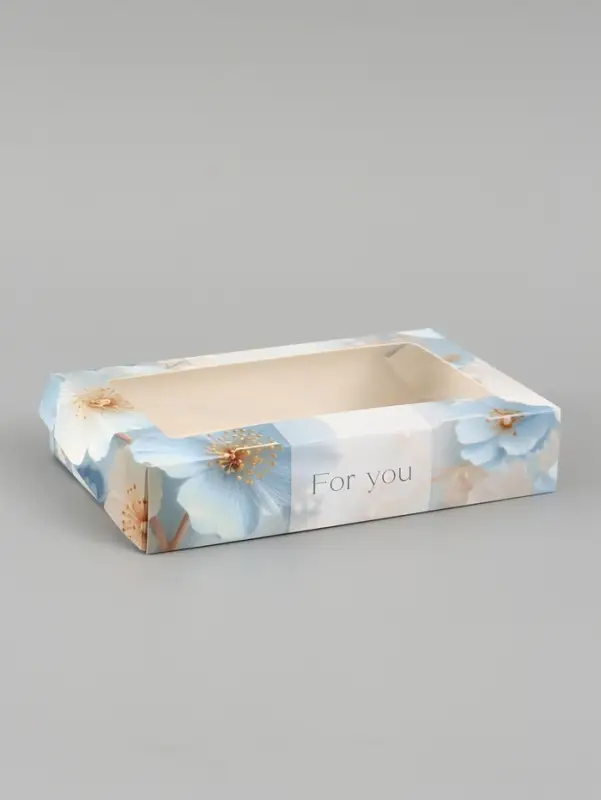 Коробка подарочная складная &laquo;Для тебя&raquo;, 20&times;12&times;4 см, с окном