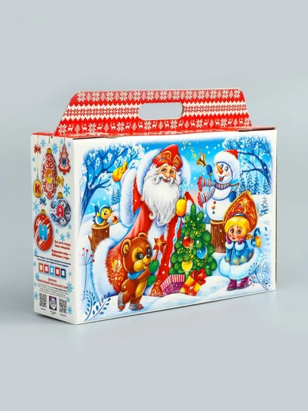 Подарочная новогодняя коробка &laquo;Новогодняя елка&raquo;, 31&times;6.5&times;21.5 см