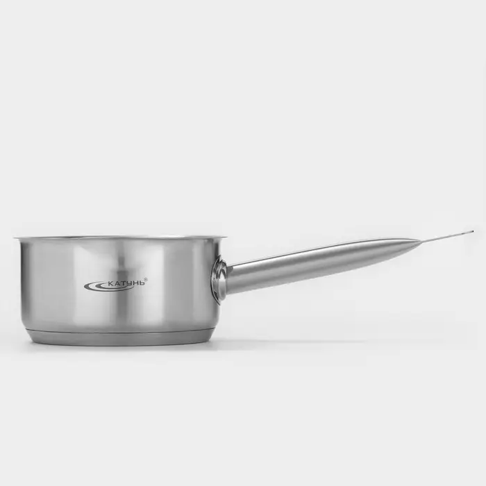 Ковш Катунь &laquo;Общепит&raquo;, 1 л, d=14 см, h=7 см, капсульное дно, индукция, нержавеющая сталь