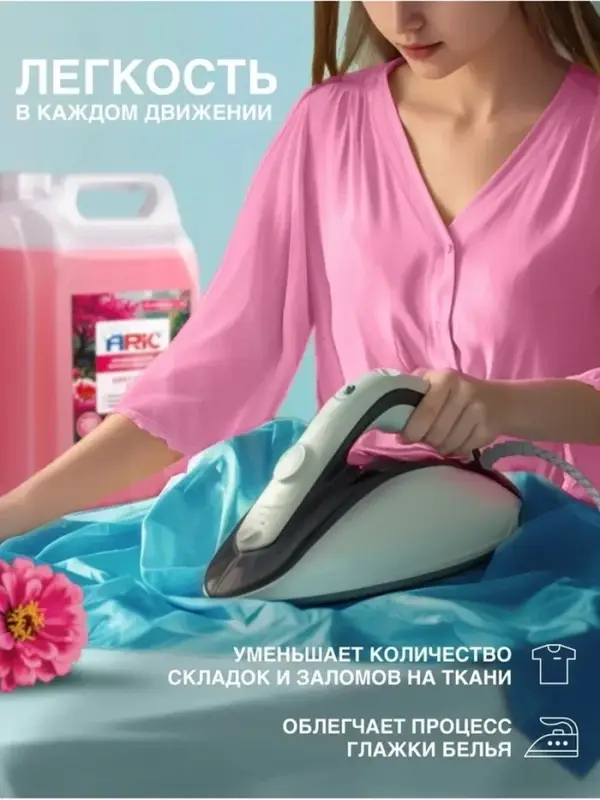 Кондиционер-ополаскиватель для стирки ARIC &laquo;Цветущий сад&raquo;, универсальный, 5 л