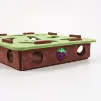 Игровой комплекс "Пижон" для кошек с шариками, 30 х 30 см, зелёный