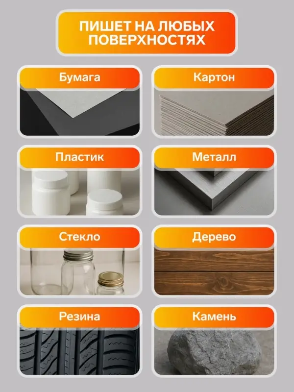 Маркер-краска Calligrata, лаковый, белый, узел 4 мм, ширина линии 2.5 мм
