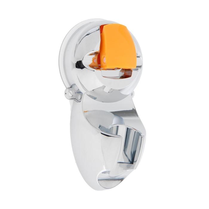 Держатель для душевой лейки ZEIN Z74, на вакуумной присоске, пластик, хром/оранжевый Держатель для душевой лейки ZEIN Z74, на вакуумной присоске, пластик, хром/оранжевый