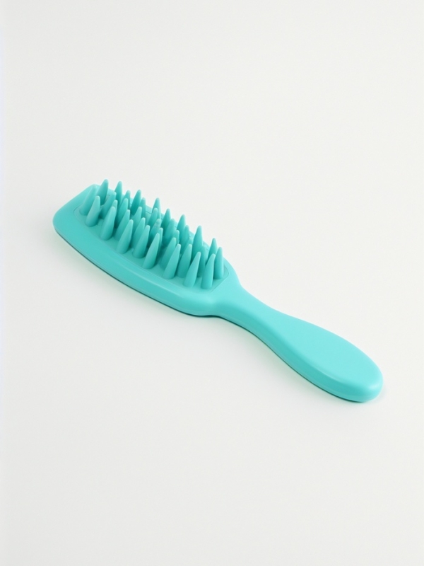 Расческа с круп зубьями 21*5,7*4см силикон голуб пакет QF Расческа с круп зубьями 21*5,7*4см силикон голуб пакет QF