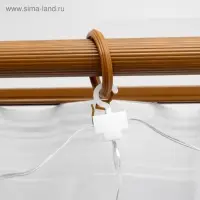 Гирлянда &laquo;Занавес&raquo; 2.8&times;3 м, роса на крючках, с пультом, IP20, серебристая нить, 300 LED, свечение тёплое белое, 8 режимов, USB