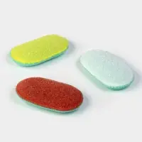 Губка для тела с массажным слоем, МИКС