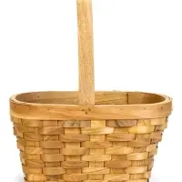 Корзина плетеная 22 х 15,5 х 12 см ручка h=13 см секвойя Корзина плетеная 22 х 15,5 х 12 см ручка h=13 см секвойя