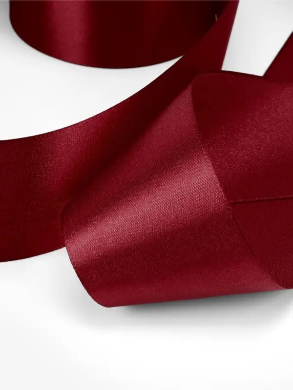 Лента атласная, 50 мм, 23&plusmn;1 м, бордовая