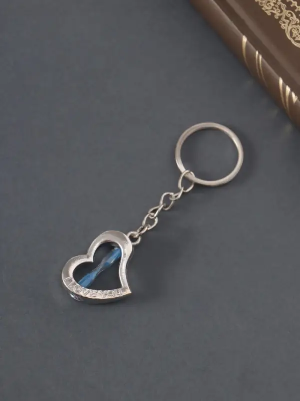 Брелок металл Брелок металл "Песочные часики в сердце" 3х2,5 см